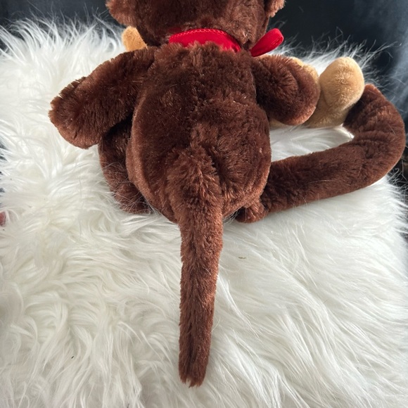 Adventure Planet Large Hanging Hook & Loop Hand Stuffed Plush Monkey Lamon 20” - Picture 4 of 8